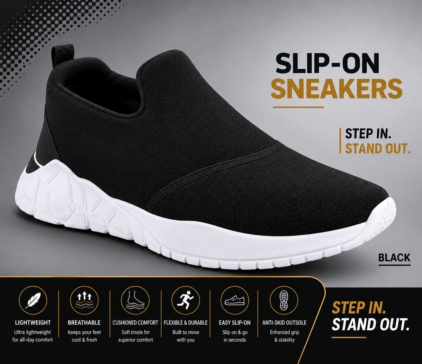 Comfort In Every Step NR Black